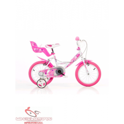Bici 16 little heart rosa