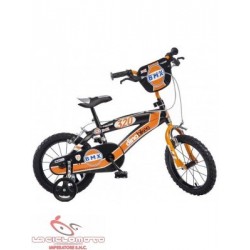 bici 14 bmx nero arancio
